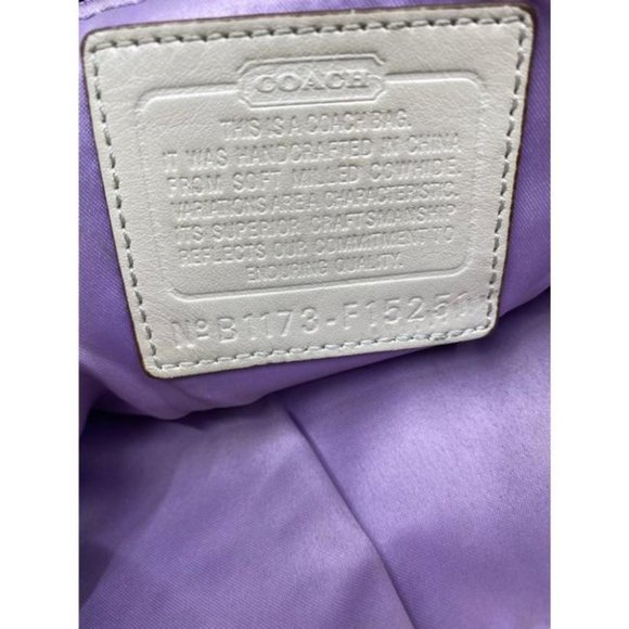 Coach Large Cream Leather Hobo Bag - Picture 8 of 8